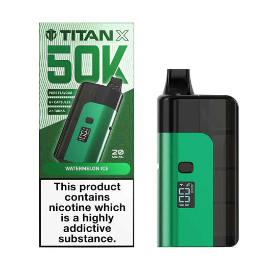 Titan X 50K Prefilled Pod Kit - Box of 5