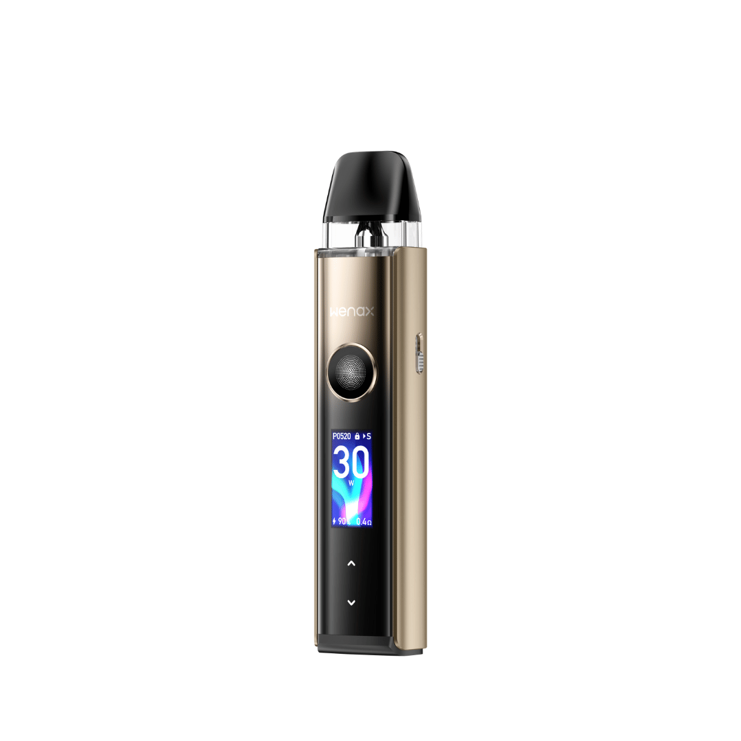 Wenax Q Pro Pod Vape Kit  in Sunburst Gold Perfect for Nic Salt Vape Juices