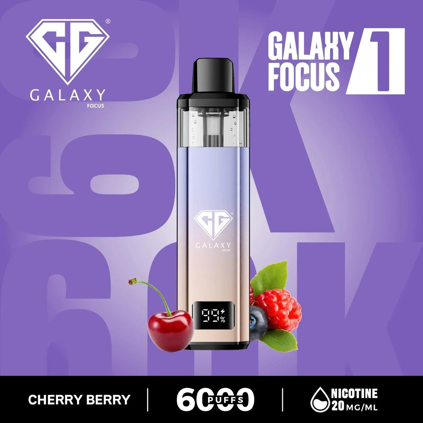 Galaxy Focus 1 6k Puffs Prefilled Pod Kit- Box of 5