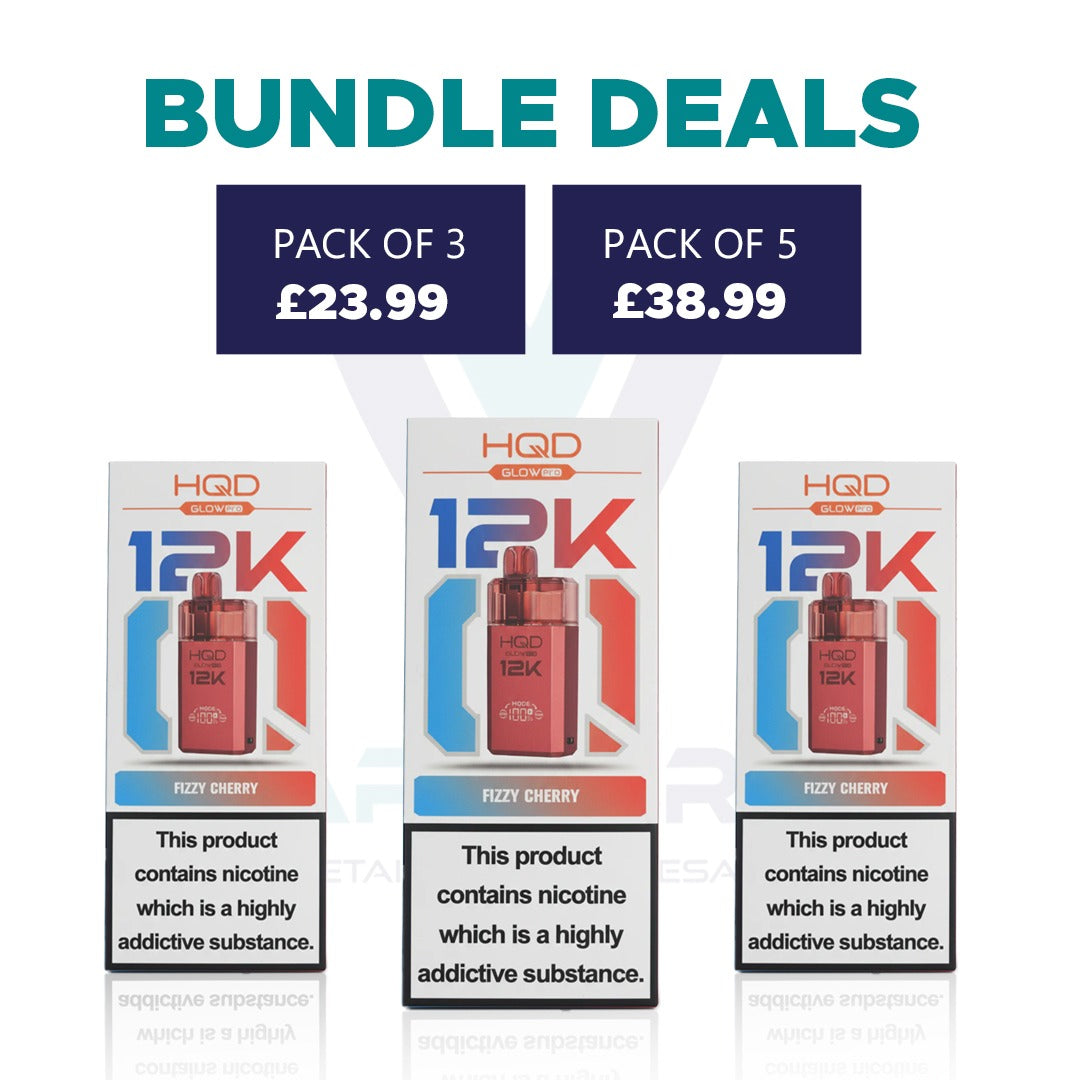 HQD Glow Pro 12k Prefilled Pod kit bundle deals