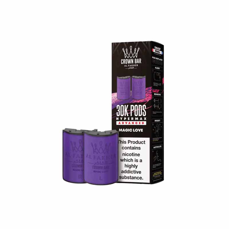 Al Fakher 30k Hypermax Prefilled Replacement Pods, Magic Love Flavour