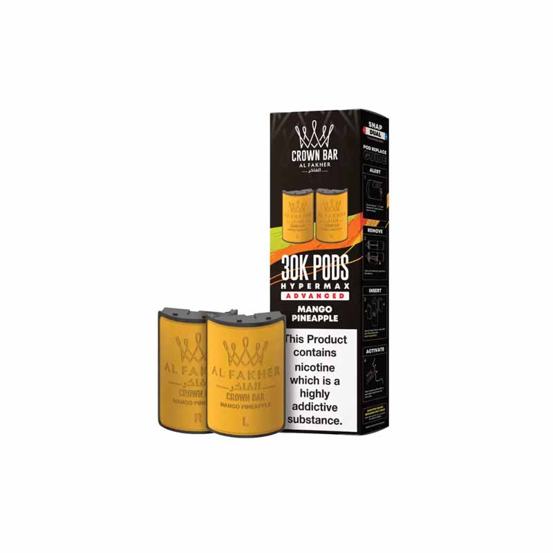 Al Fakher 30k Hypermax Prefilled Replacement Pods, Mango Pineapple Flavour