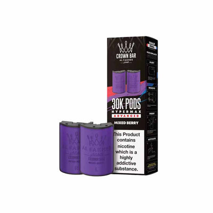 Al Fakher 30k Hypermax Prefilled Replacement Pods, Mixed Berry Flavour