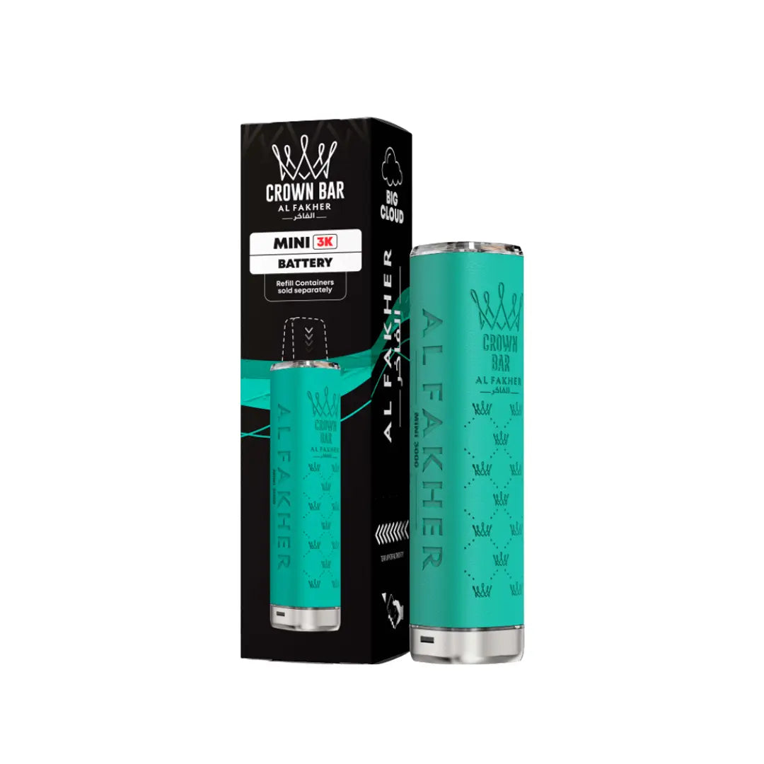 Al Fakher Crown Bar Mini 3K Device In Teal 