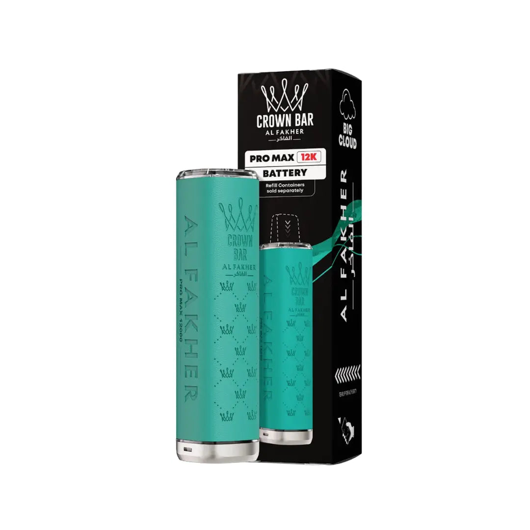Al Fakher Crown Bar Pro Max 12K Device in Teal