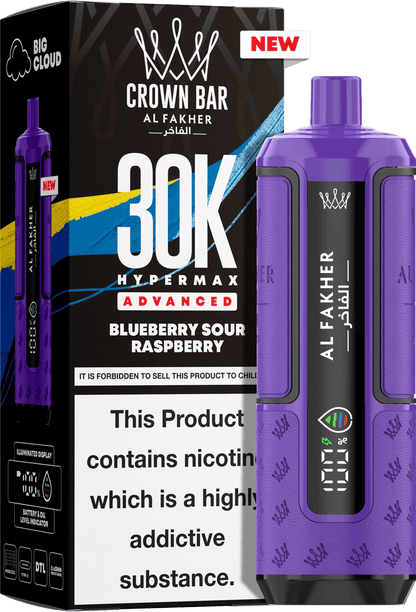 Al Fakher Hypermax 30K Prefilled Pod Kit Pack of 5, Blueberry Sour Raspberry Flavour