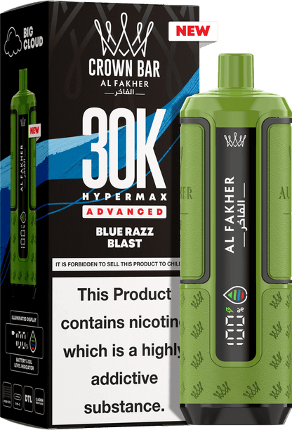 Al Fakher Hypermax 30K Prefilled Pod Kit Pack of 5, Blue Razz Blast Flavour