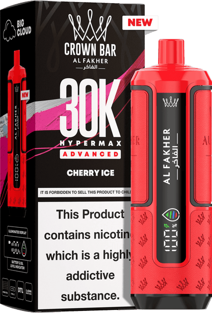 Al Fakher Hypermax 30K Prefilled Pod Kit Pack of 5, Cherry Ice Flavour