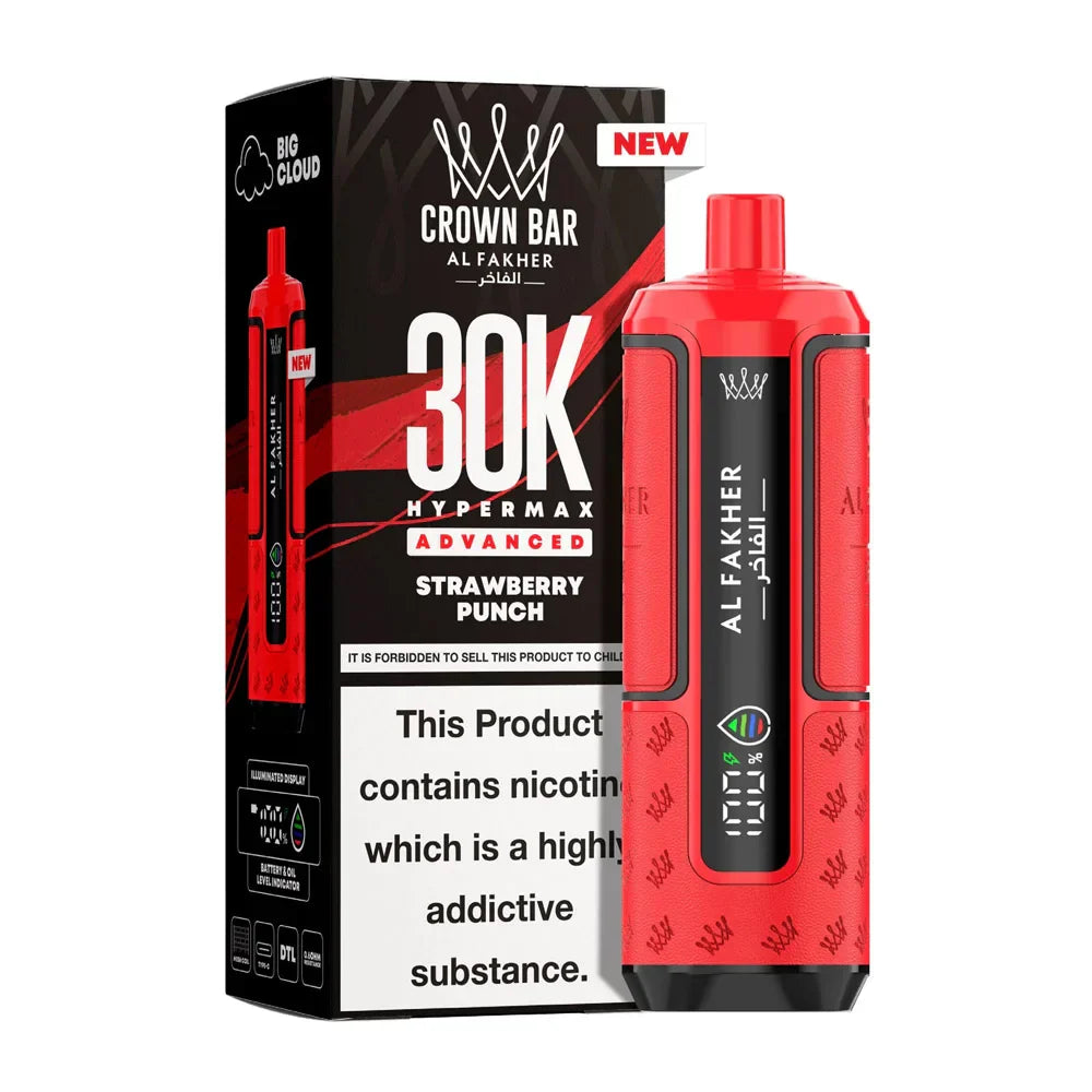 Al Fakher Hypermax 30K Prefilled Pod Kit Pack of 5, Strawberry Punch Flavour
