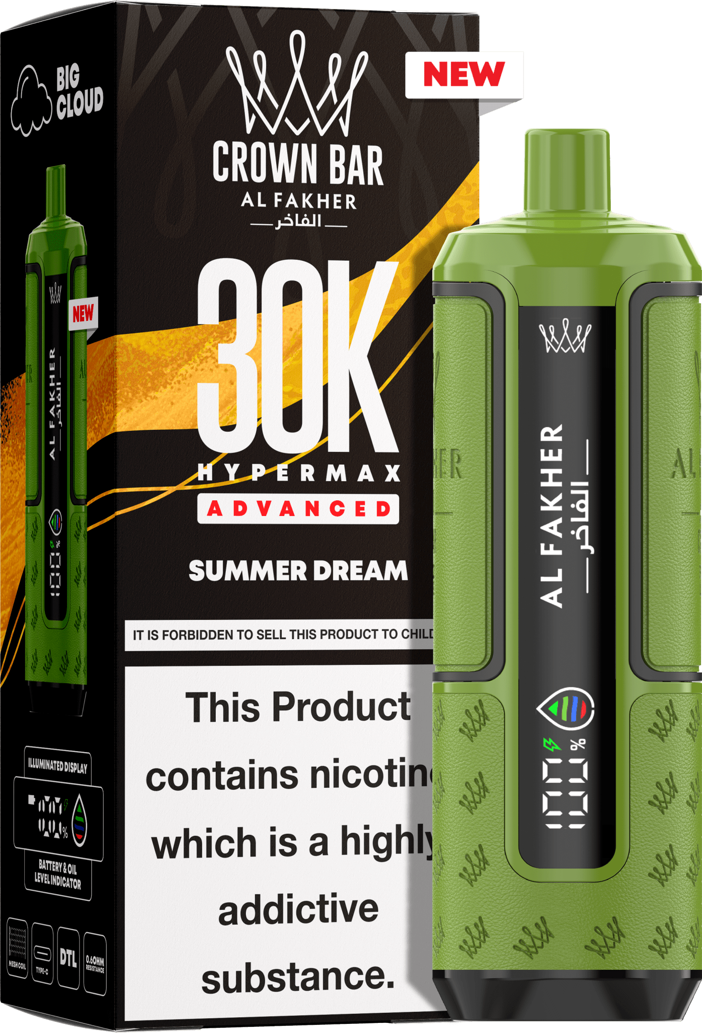 Al Fakher Hypermax 30K Prefilled Pod Kit Pack of 5, Summer Dream Flavour