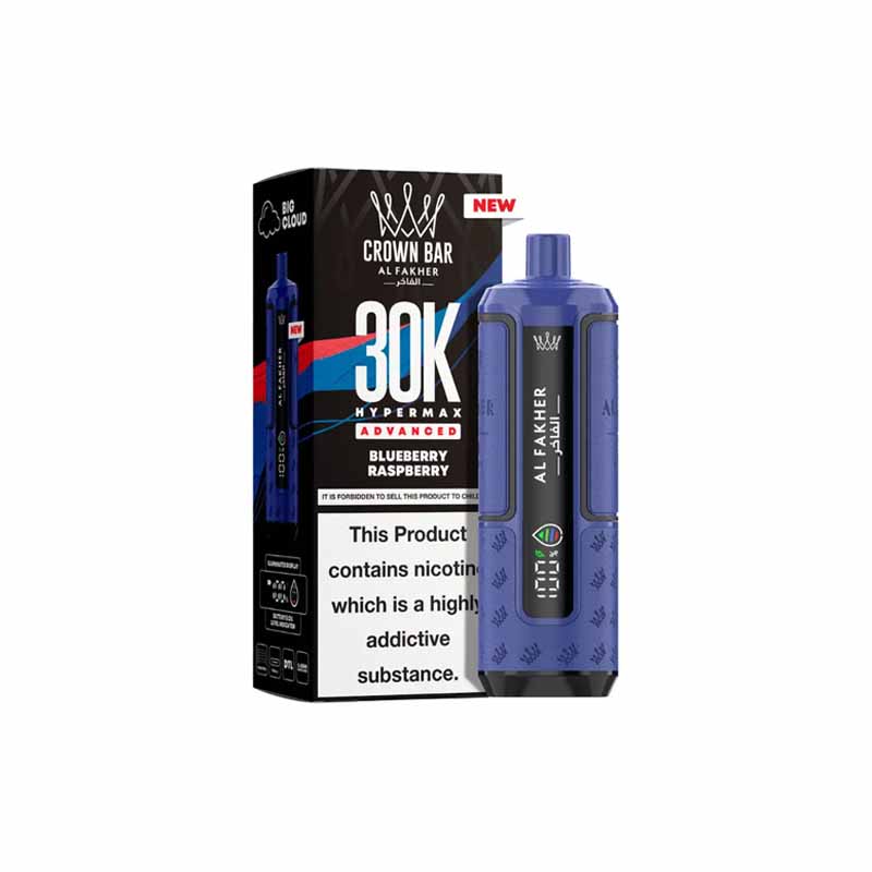 Al Fakher HyperMax 30k Puffs Prefilled Pod Vape Kit, Blueberry Raspberry Flavour