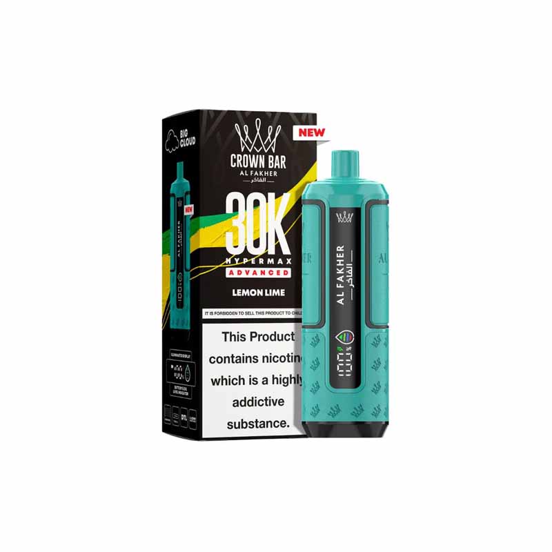 Al Fakher HyperMax 30k Puffs Prefilled Pod Vape Kit, Lemon Lime Flavour