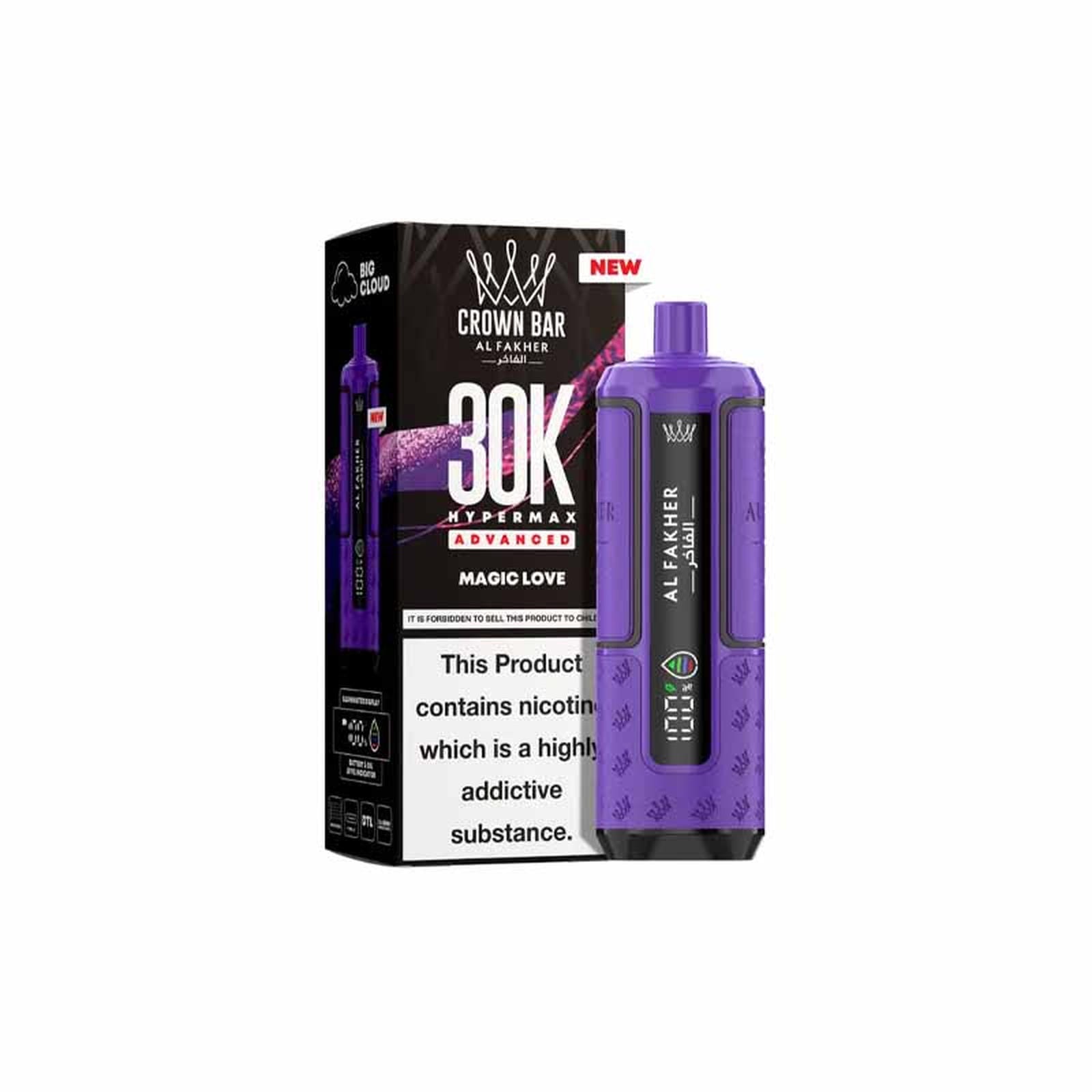 Al Fakher HyperMax 30k Puffs Prefilled Pod Vape Kit, Magic Love Flavour