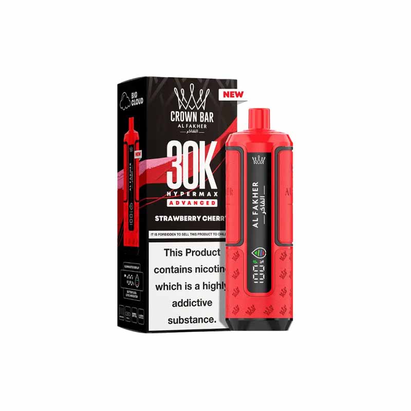 Al Fakher HyperMax 30k Puffs Prefilled Pod Vape Kit, Strawberry Cherry Flavour