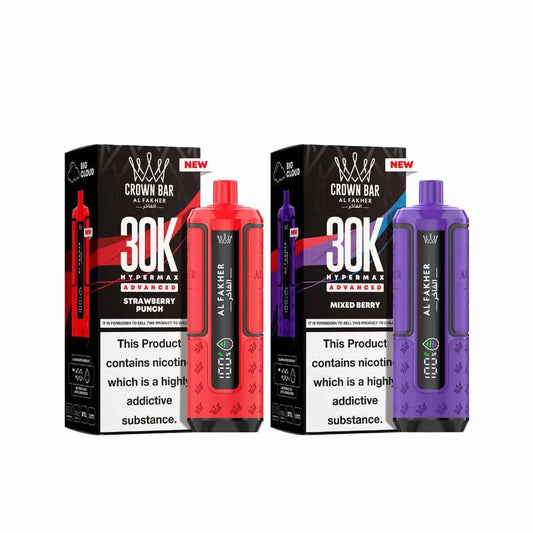 Al Fakher HyperMax 30k Puffs Prefilled Pod Vape Kit, Strawberry Punch, Mixed Berry Flavour