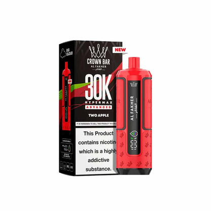 Al Fakher HyperMax 30k Puffs Prefilled Pod Vape Kit, Two Apple Flavour