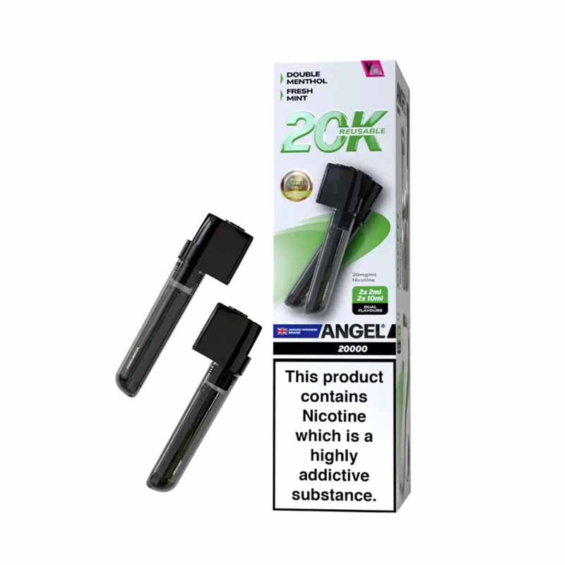 Angel 20K Prefilled Replacement Pod, Double Menthol, Fresh Mint Flavour