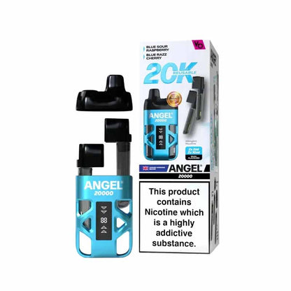 Angel 20K Puffs Prefilled Pod Vape Kit, Blue Sour Raspberry, Blue Razz Cherry Flavour