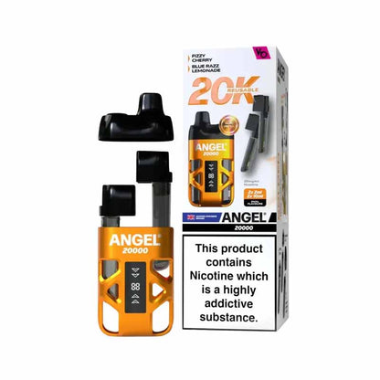 Angel 20K Puffs Prefilled Pod Vape Kit, Fizzy Cherry, Blue Razz Lemonade Flavour