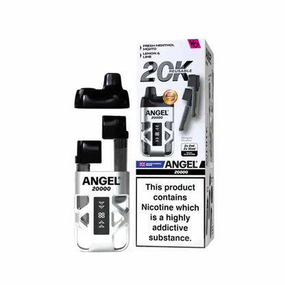 Angel 20K Puffs Prefilled Pod Vape Kit, Fresh Menthol Mojito, Lemon Lime Flavour