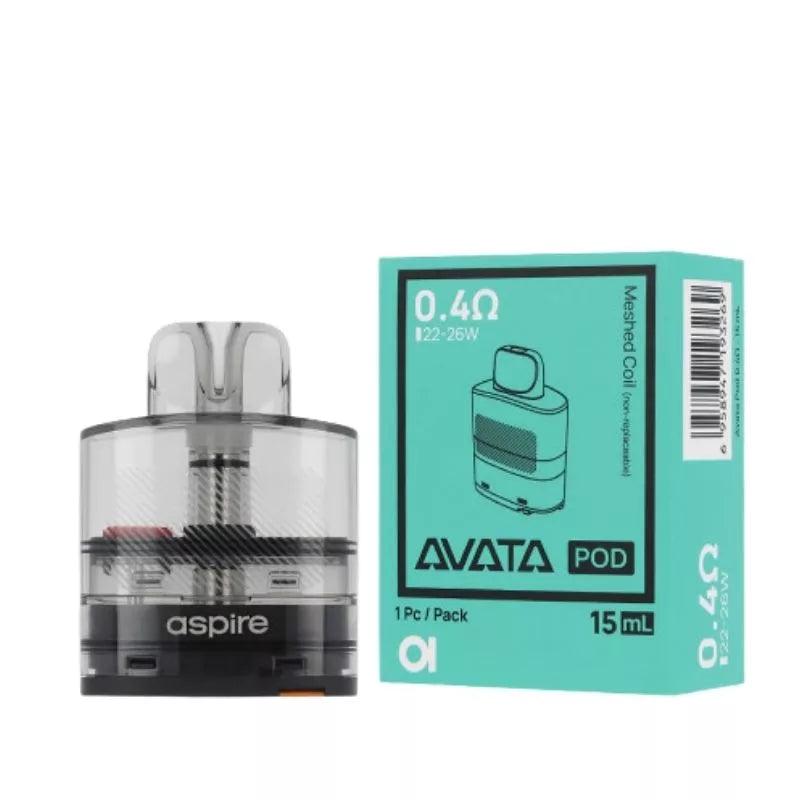 Aspire Avata Pod Cartridge 0.6ohm or 0.4ohm for the Aspire Avata Pod Vape Kit 