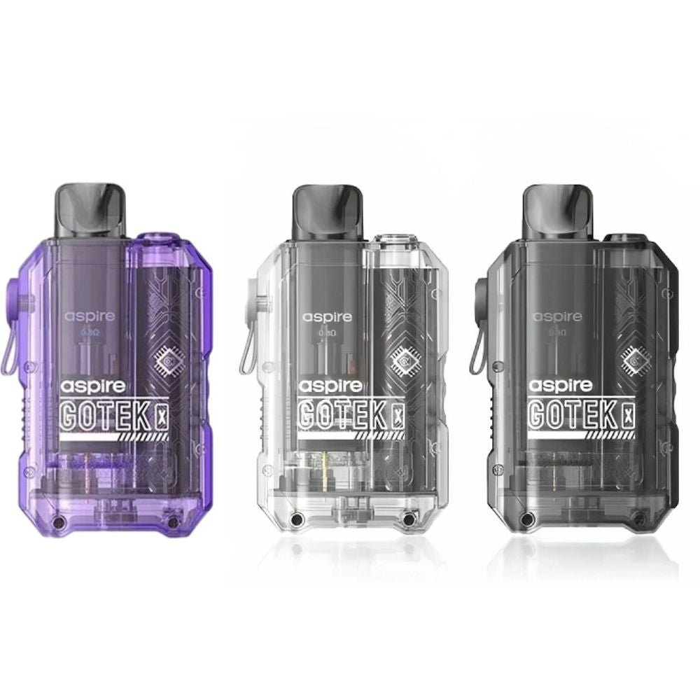Aspire Gotek X Pod Kit, Vioet, Clear, Black Color