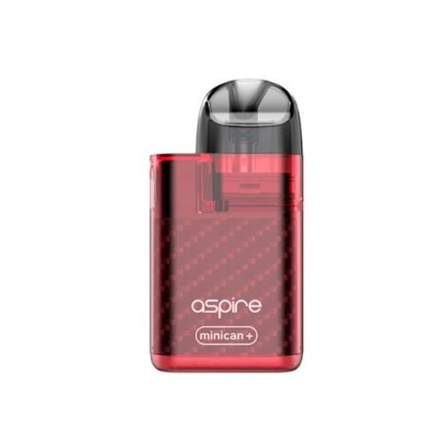 Aspire Minican Plus Pod Kit, Semitransparent Red Color