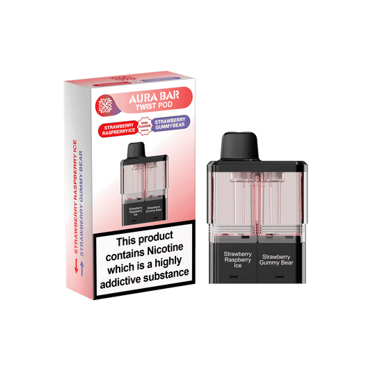 Aura Bar Twist 40k Replacement Pods - Pack of 5 Available In Dual Flavour 
