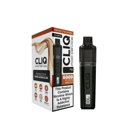 Avomi Cliq 6K Prefilled Pod Vape Kit Cola Ice Flavour 