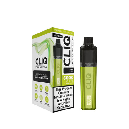 Avomi Cliq 6K Prefilled Pod Vape Kit Lemon & Lime Flavour 