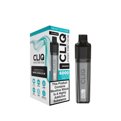 Avomi Cliq 6K Prefilled Pod Vape Kit Spearmint Flavour 