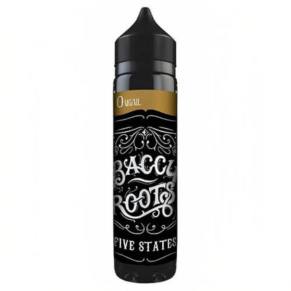 Baccy Roots 50ML Shortfill E Liquid, Five States Flavour