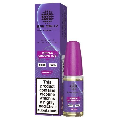 Bar Soltz Nic Salt 10ml Pack of 10 Available In Apple Grape Ice Flavour