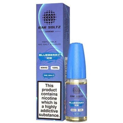 Bar Soltz Nic Salt 10ml Pack of 10 Available In Blueberry Ice Flavour
