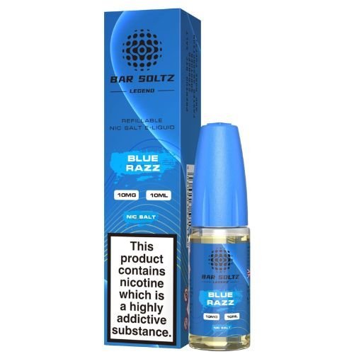 Bar Soltz Nic Salt 10ml Pack of 10 Available In Blue Razz Flavour