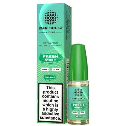 Bar Soltz Nic Salt 10ml Pack of 10 Available In Fresh Mint Flavour