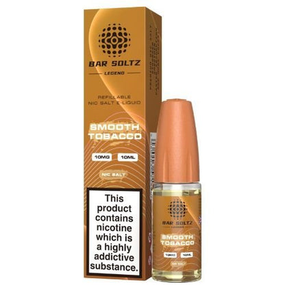 Bar Soltz Nic Salt 10ml Pack of 10 Available In Smooth Tobacco Flavour