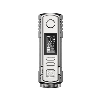 BD Vape Rayden 100 Mod Silver Colour perfect for whole range of different Vape Tanks like - Sub-ohm Vape Tanks - MTL Vape Tanks - RTAs or RDAs