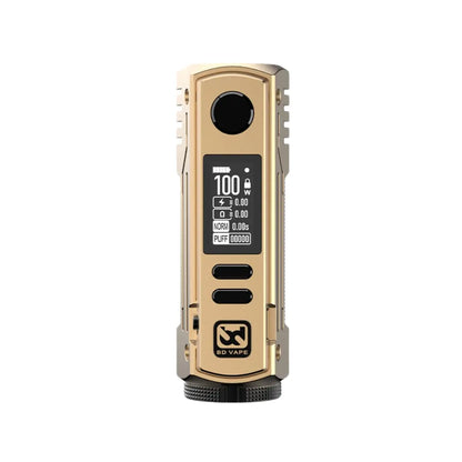 BD Vape Rayden 100 Mod Champagne Gold Colour perfect for whole range of different Vape Tanks like - Sub-ohm Vape Tanks - MTL Vape Tanks - RTAs or RDAs