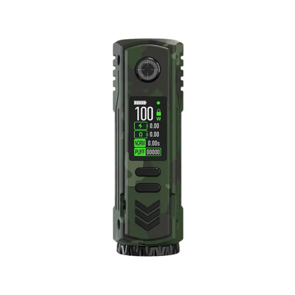 BD Vape Rayden 100 Mod Military Camo Colour perfect for whole range of different Vape Tanks like - Sub-ohm Vape Tanks - MTL Vape Tanks - RTAs or RDAs