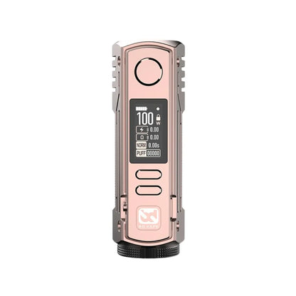 BD Vape Rayden 100 Mod Rose Gold Colour perfect for whole range of different Vape Tanks like - Sub-ohm Vape Tanks - MTL Vape Tanks - RTAs or RDAs