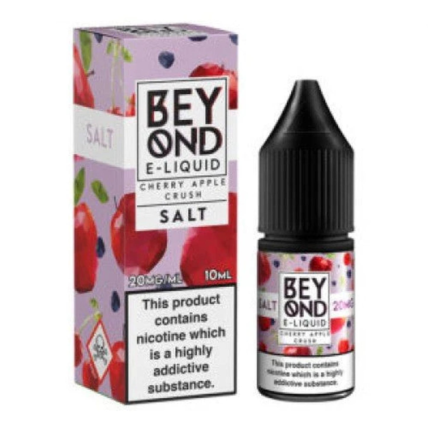 Beyond Salt Nic Salt 10ml Pack of 10 Available In Cherry Apple Crush Flavour  