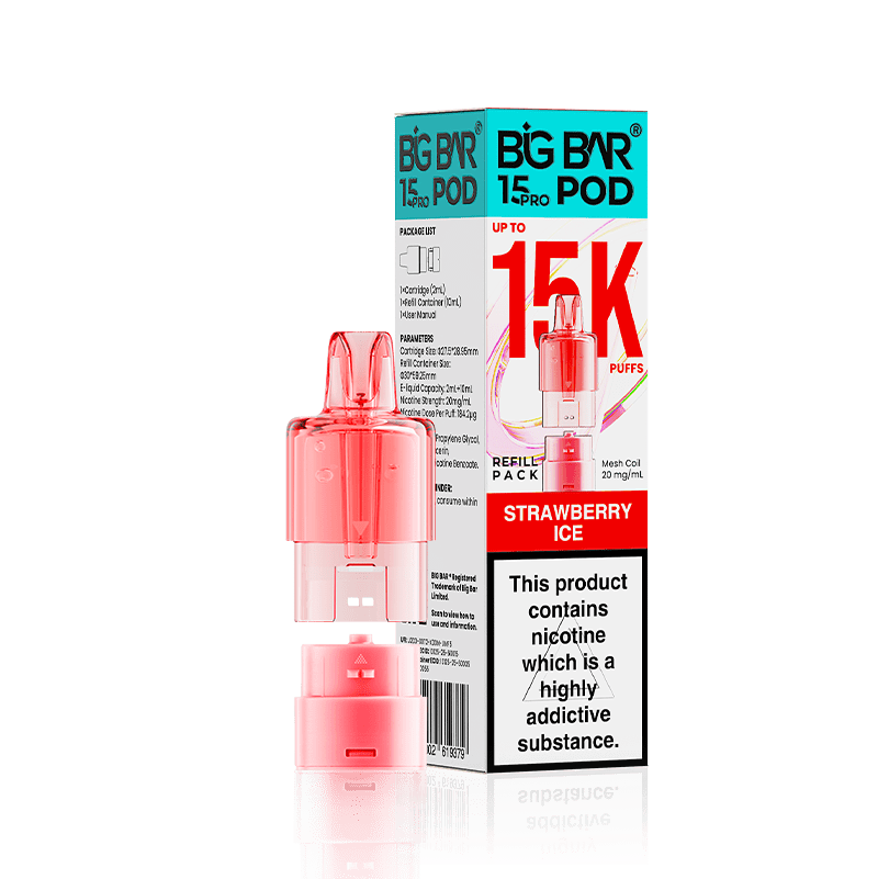 Big Bar 15000 Pro Prefilled Refill Pods Pack of 5 - Wholesale Price !