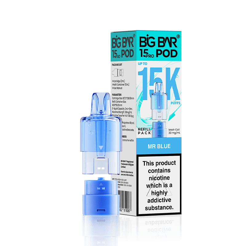 Big Bar 15000 Pro Prefilled Refill Pods Pack of 5 - Wholesale Price !