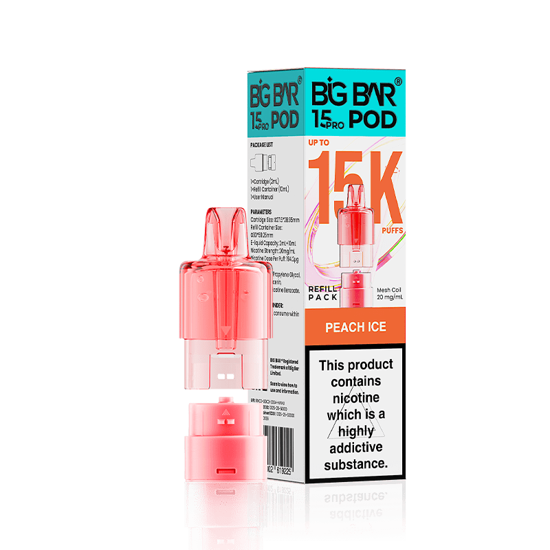 Big Bar 15000 Pro Prefilled Refill Pods Pack of 5 - Wholesale Price !