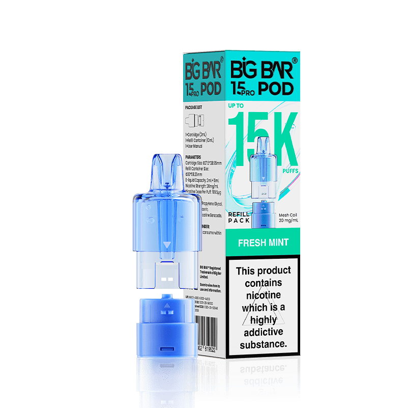 Big Bar 15000 Pro Prefilled Refill Pods Pack of 5 - Wholesale Price !