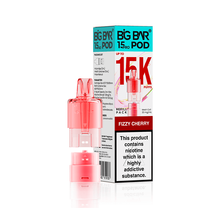 Big Bar 15000 Pro Prefilled Refill Pods Pack of 5 - Wholesale Price !