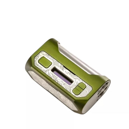 Blade 60 Vape Mod By Vypers Vape & Wick'd with an front facing shot of Desert Green Device.
