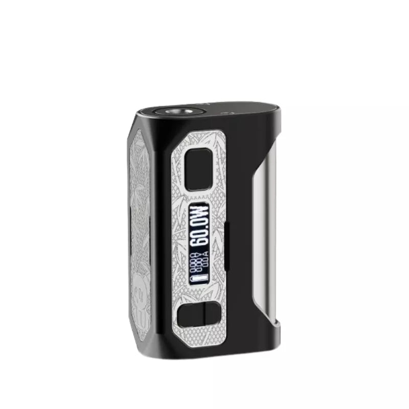 Blade 60 Vape Mod By Vypers Vape & Wick'd in Black / Silver Colour way.
