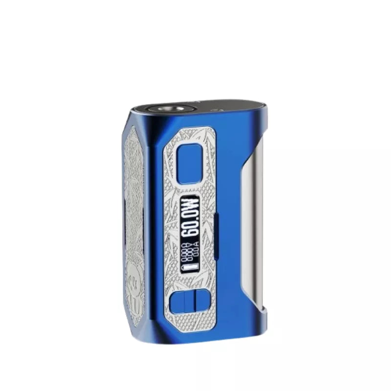 Blade 60 Vape Mod By Vypers Vape & Wick'd in Electric Blue Colour.